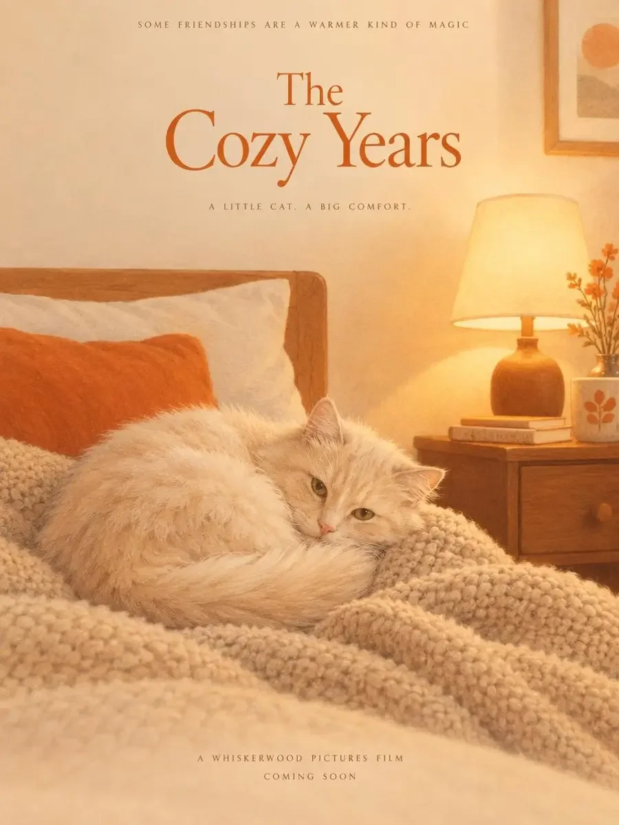《猫咪的名字叫星期五》封面，治愈日常题材，2025 年上映的温情影视作品